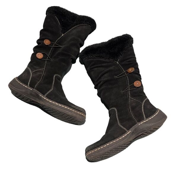 BARETRAPS ESHA Suede Tall Snow Winter Boots Fully Lined Insulated Sz 8 B88 - Picture 1 of 8